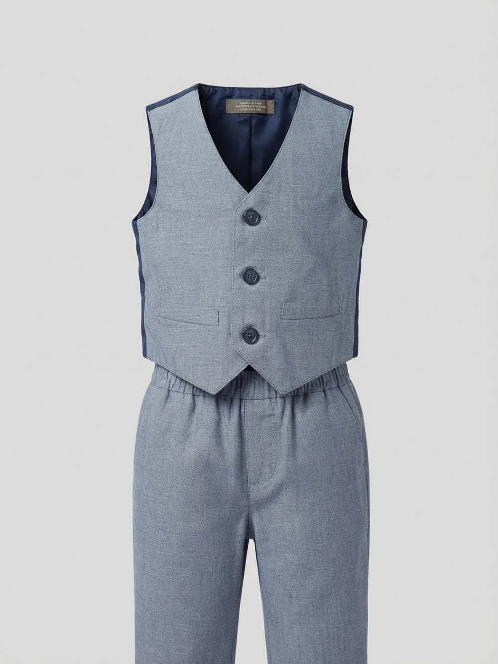 Van Heusen Vest And Pants Set Size 24M Blue